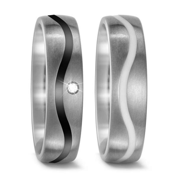 Trauringe Keramik Brillant Titan Factory 51744_sw