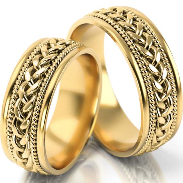 Trauringe Gelbgold (333) ohne Steine