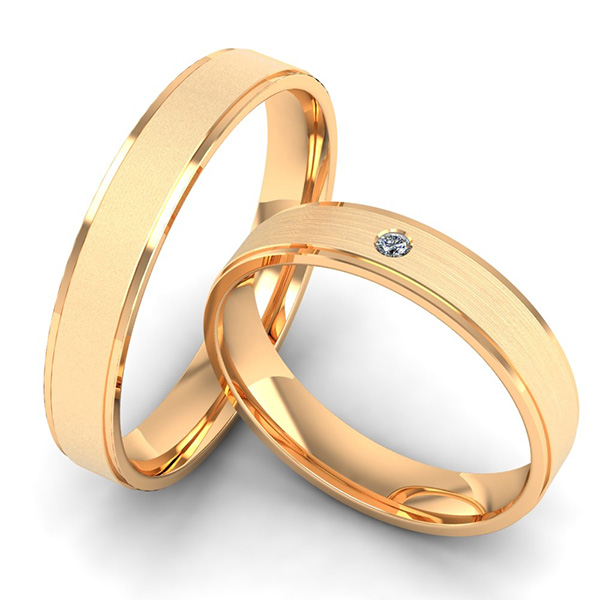 Verlobungsringe Roségold mit niedrigem Kupferanteil