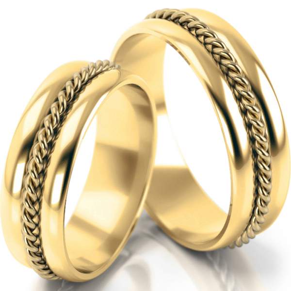 Trauringe Gelbgold (333) ohne Steine