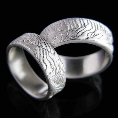 Trauringe Silber Natur im Design - Ossa Sepia