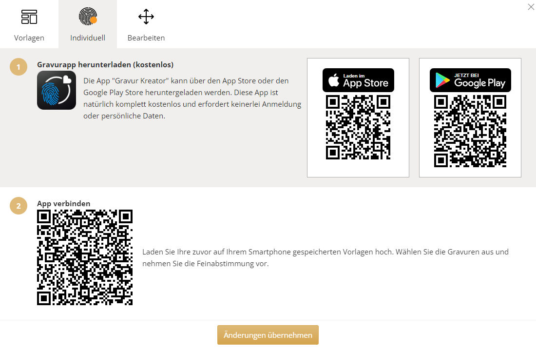 Eheringe mit Gravur innen im Konfigurator erstellen