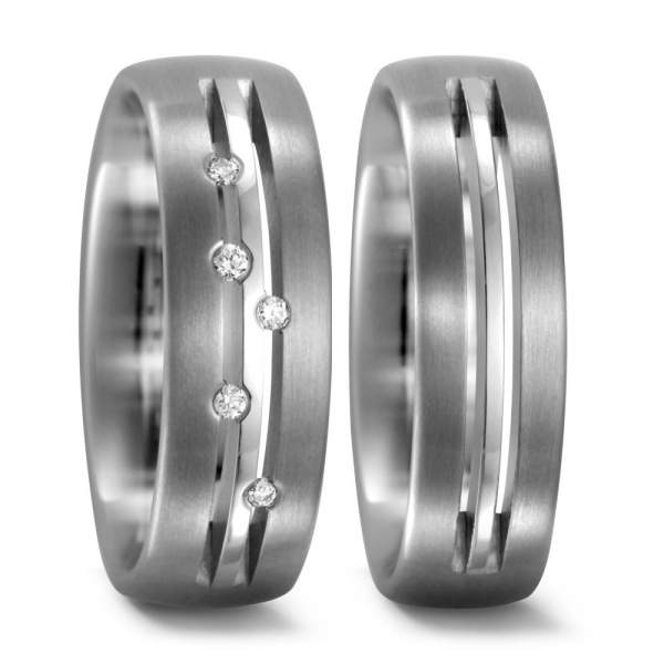 Trauringe Brillant Titan Factory 51945