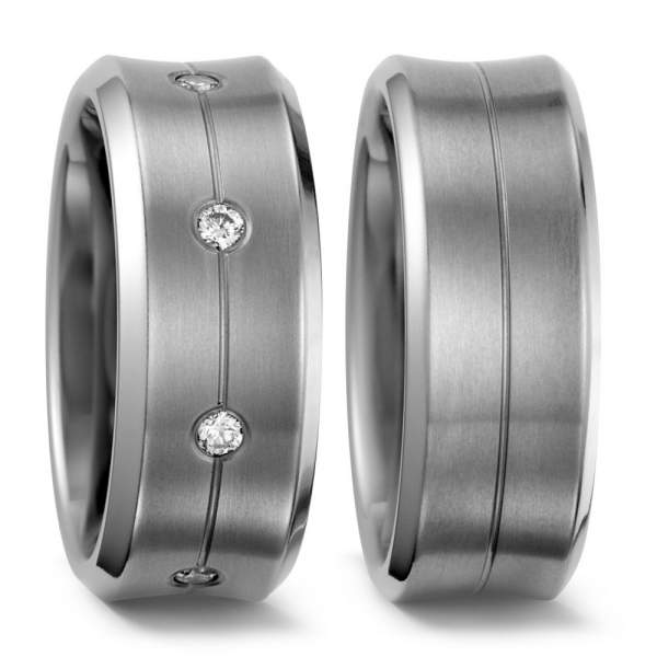 Trauringe Brillant Titan Factory 51322