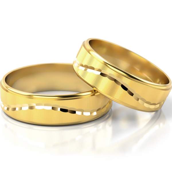 Trauringe Gelbgold (333) ohne Steine