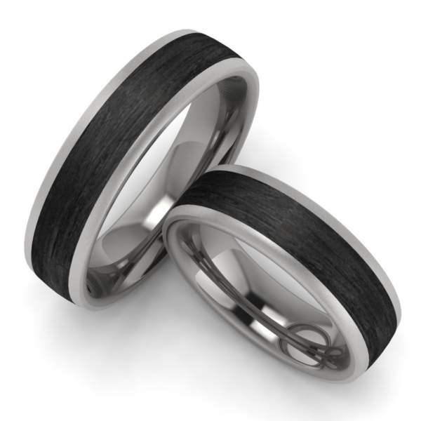 Verlobungsringe Titan Carbon ID1492