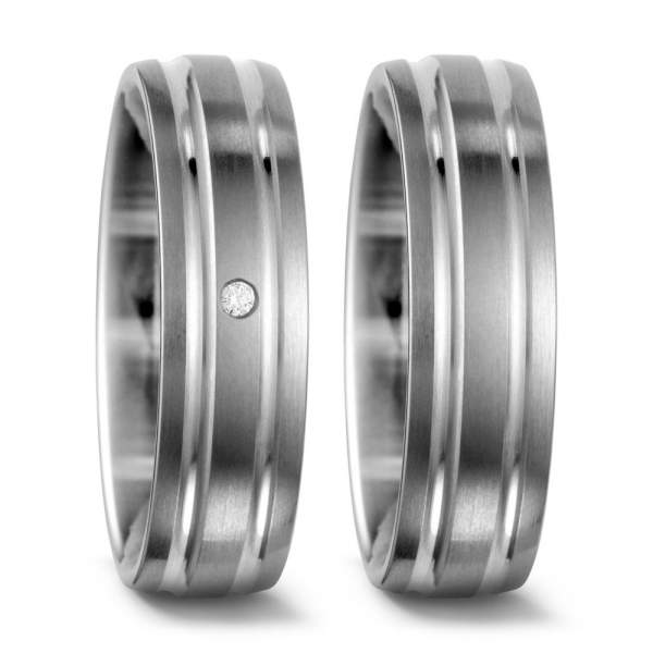 Trauringe Brillanten Titan Factory 51426