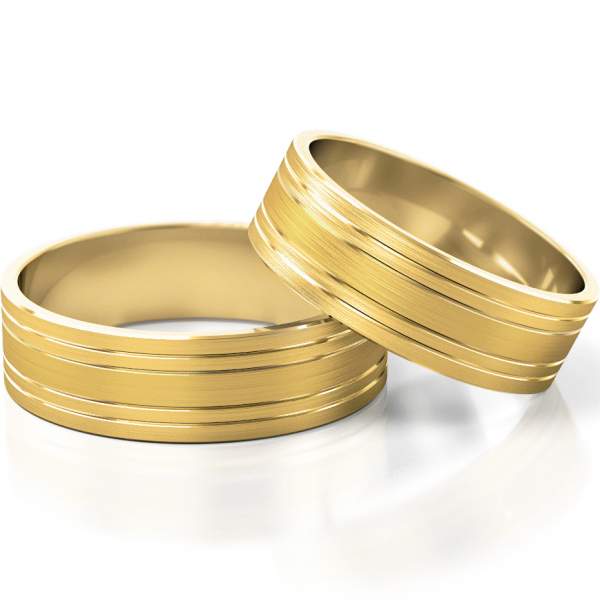 Trauringe Gelbgold (333) ohne Steine