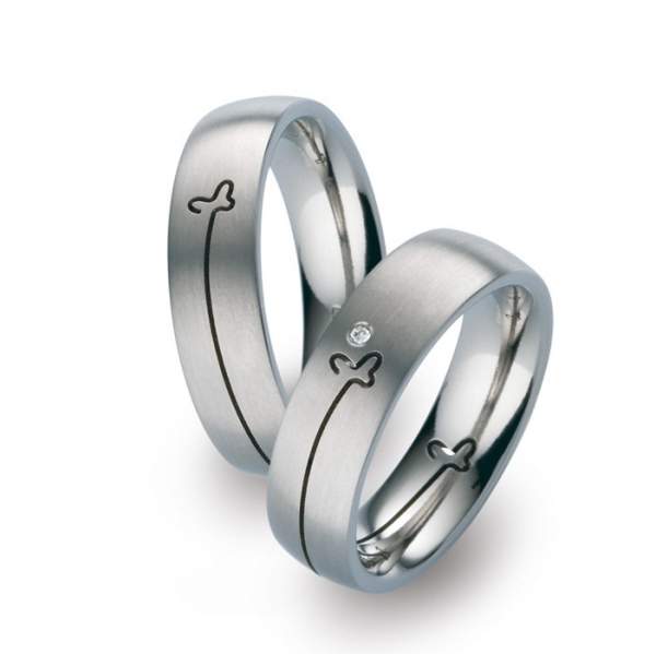 Trauringe Brillanten Titan Factory 51858