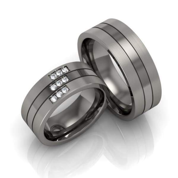 Trauringe Titan Brillanten ID900