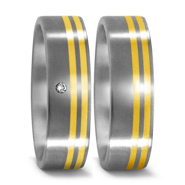 Trauringe Gelbgold Brillanten Titan Factory 50957_001