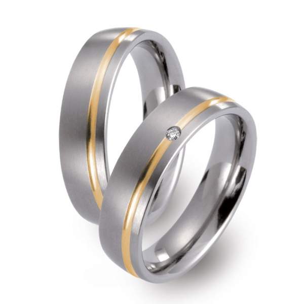 Trauringe Gelbgold Brillant Titan Factory 51471_G