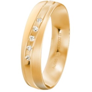 Roségold-Ring mit Steinbesatz