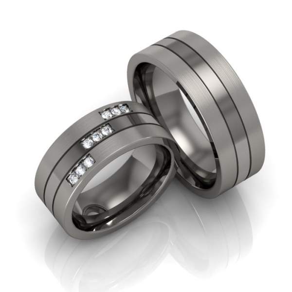 Trauringe Titan Brillanten ID899