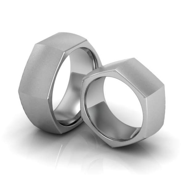 Breite Silber Trauringe