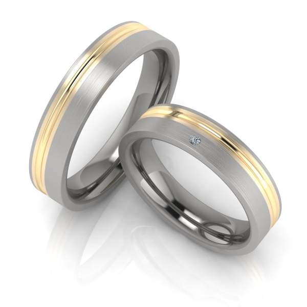 Trauringe Titan Gold Brillant 1938