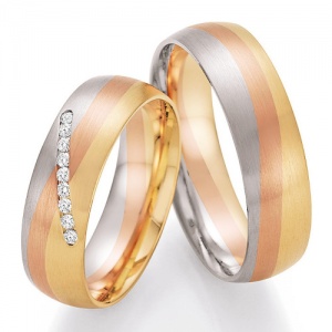 Trauringe mit Farbverlauf aus der Sunrise-Kollektion