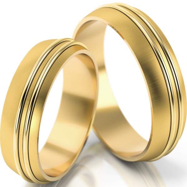 Trauringe Gelbgold (333) ohne Steine