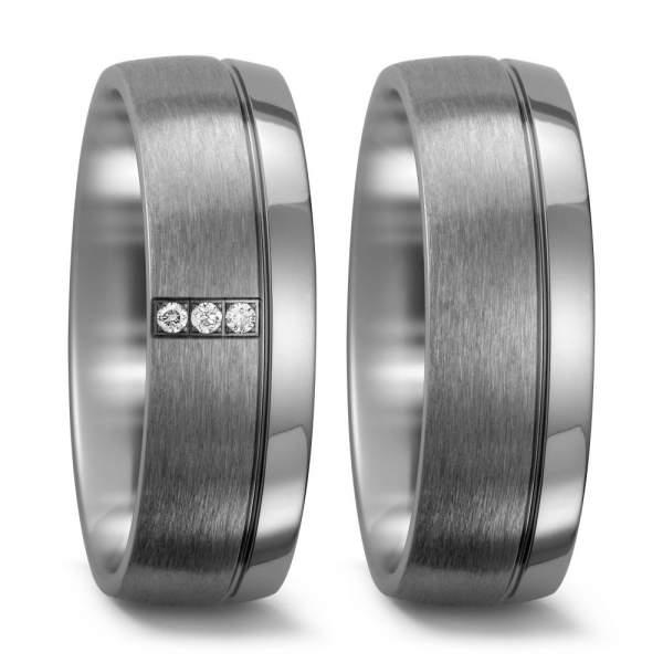 Trauringe Brillant Titan Factory 52419