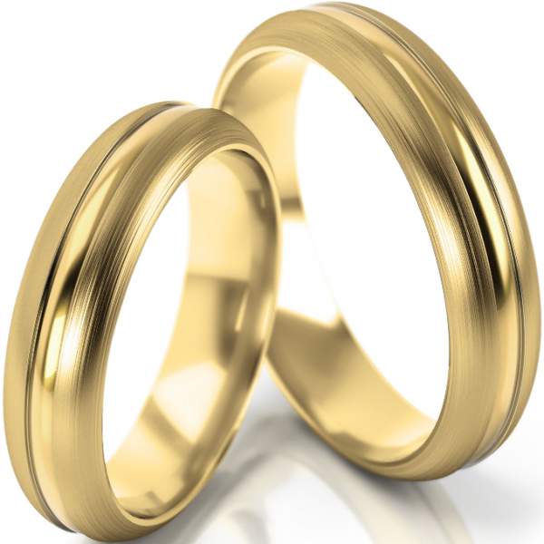 Trauringe Gelbgold (333) ohne Steine