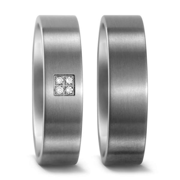 Trauringe Brillanten Titan Factory 51654