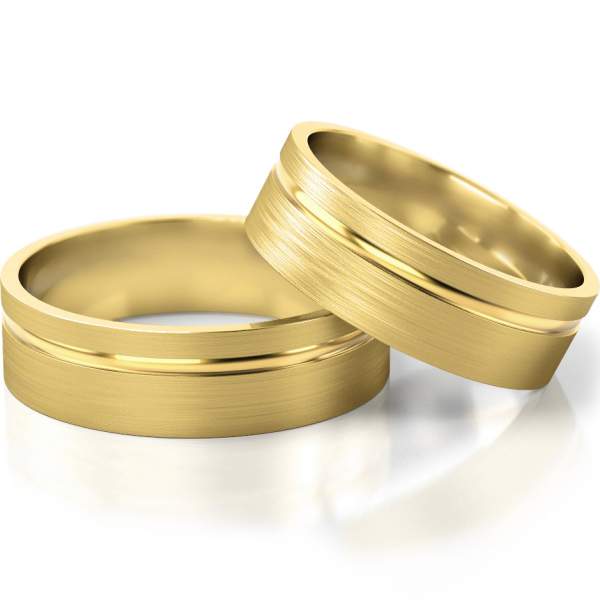 Trauringe Gelbgold (333) ohne Steine