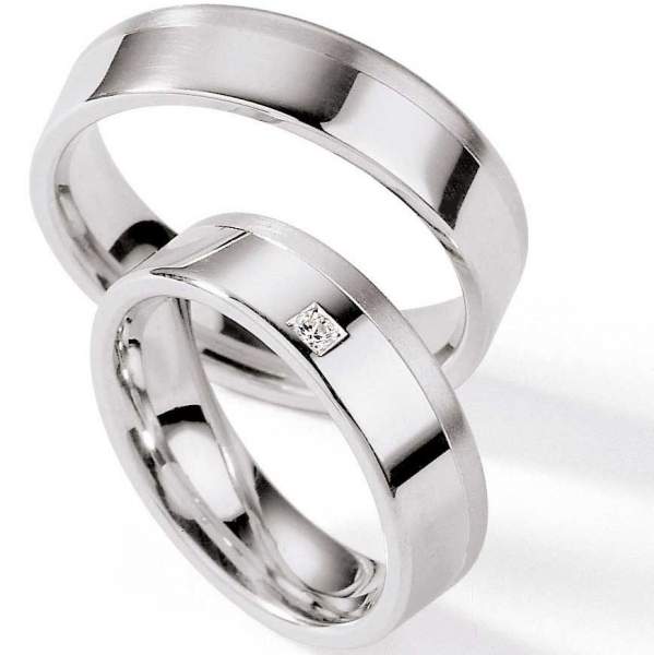 Partnerringe Silber Brillant 55/01110