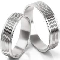 Trauringe Weissgold (333) ohne Steine Trauringe Weissgold (333) ohne Steine