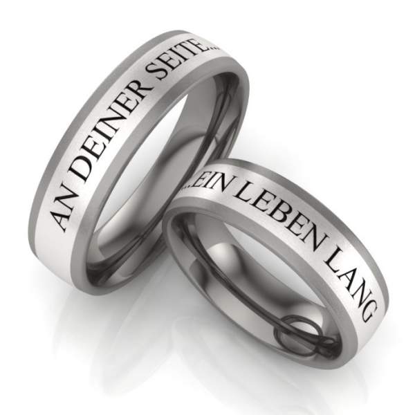 Verlobungsringe Titan Silber ID336