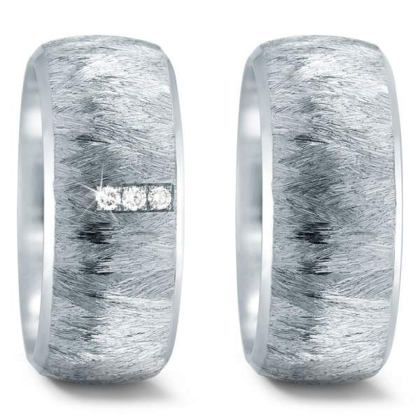 Trauringe Edelstahl Brillant Titan Factory 59309