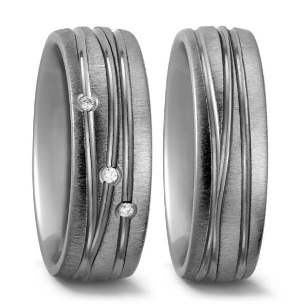 Trauringe Brillanten Titan Factory 52291