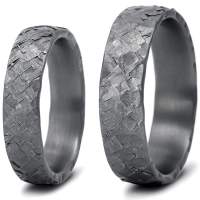 Tantal Partnerringe mit Struktur Oktaeder Tantal Partnerringe mit Struktur Oktaeder