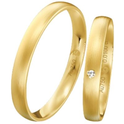 Verlobungsringe für Paare in Gelbgold