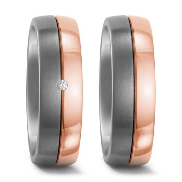 Trauringe Rotgold Brillant Titan Factory 51621