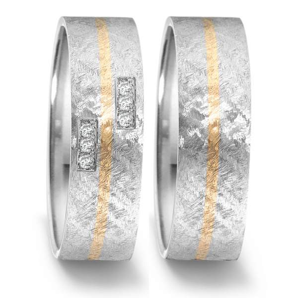 Trauringe Edelstahl Brillanten TeNo 568.22P06.D50.XX