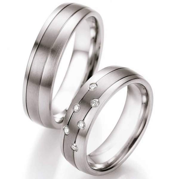 Trauringe Steel Titan Brillant 68/06040