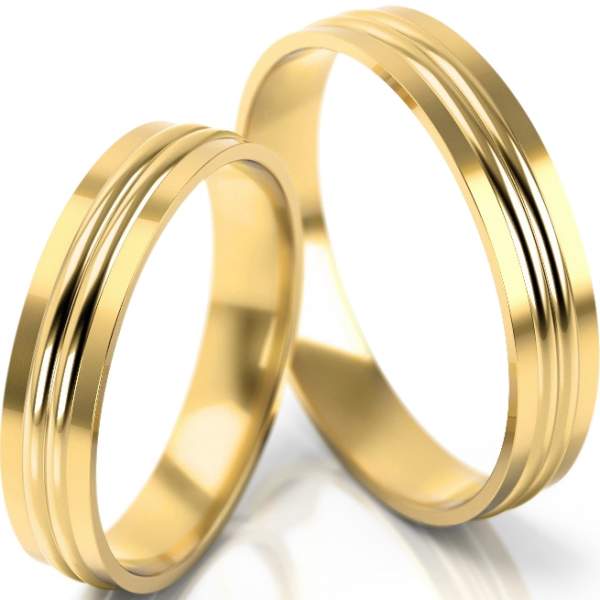 Trauringe Gelbgold (333) ohne Steine