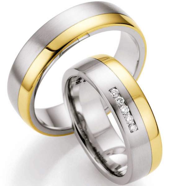 Trauringe Steel Gold Brillant 88/05010