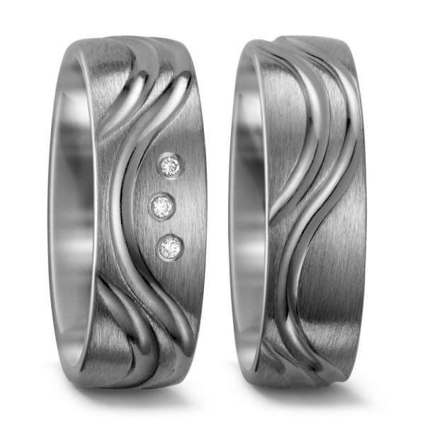 Trauringe Brillanten Titan Factory 52386