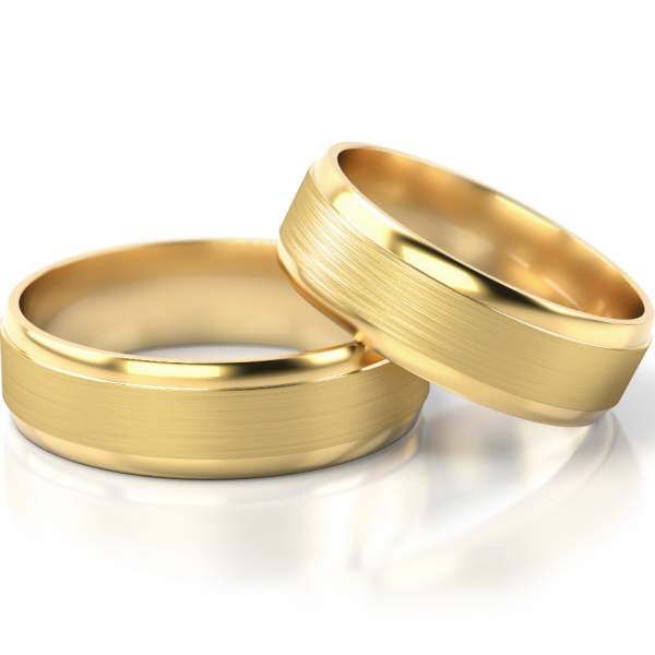 Trauringe Gelbgold (333) ohne Steine