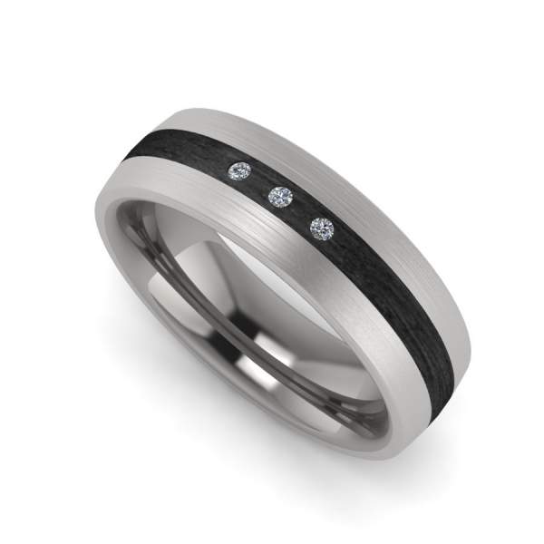 Antragsring Carbon Titan Brillanten ID1500