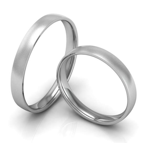 Trauringe Weißgold 585 ID730