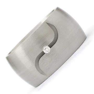 Verlobungsringe Edelstahl Brillant ID279