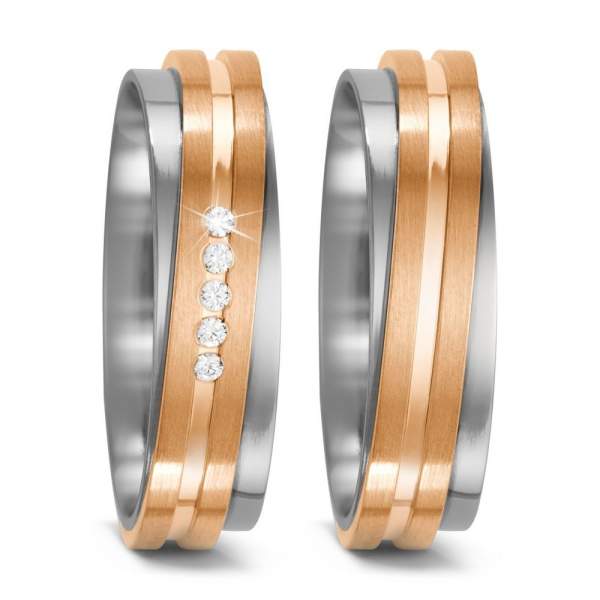 Trauringe Bronze Brillant Titan Factory 52527