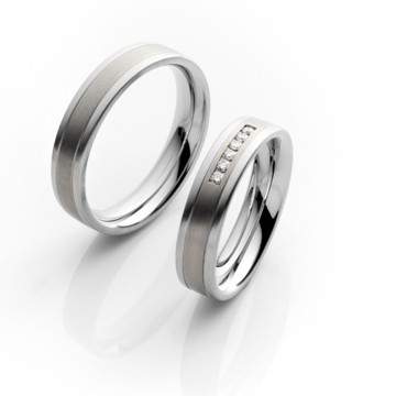 Trauringe Steel Titan Brillant 68/06060