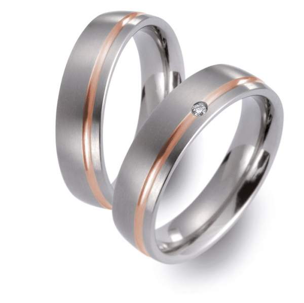 Trauringe Rotgold Brillant Titan Factory 51471