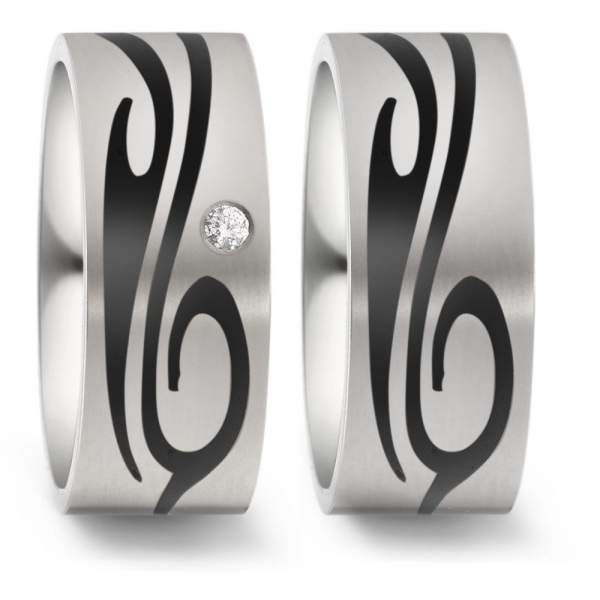 Trauringe Carbon Brillant Titan Factory 52550