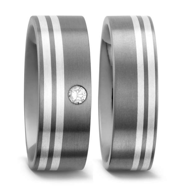 Trauringe Silber Brillanten Titan Factory 50958_005