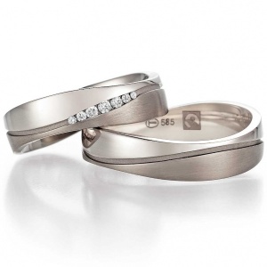 Fairtrade-Ringe in Weißgold