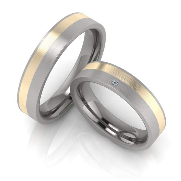 Trauringe Titan Gold Brillant 1937